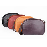 Women Genuine Leather Cowhide Casual Shoulder Bag Phone Crossbody
