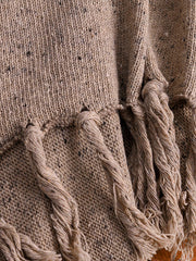 Women Winter Warm Long Sleeve Tassel Sweater Coats Outwears