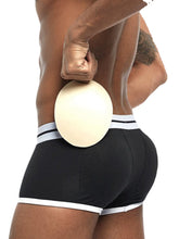 Mens Cotton Breathable Pads Hip Lifting Underwear Patchwork U Convex Sport Boxers