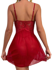 Women's Sexy Lace Sheath Mini Dress - Solid Color Party Wear