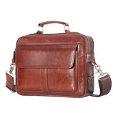 Men's Genuine Leather Business Crossbody Shoulder Bag