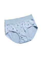 Women's Deer Print Cotton High Waist Stretch Panties