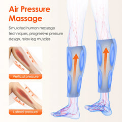 Electric Calf & Leg Massager with Heat for Blood Circulation, Air Pressure Muscle Relaxation Machine
