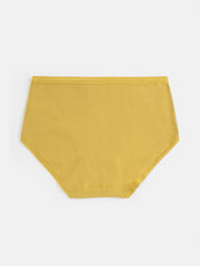 Women's Graphene Antibacterial Mid Waist Panties - Solid Color