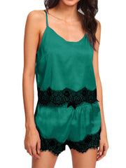 Silky Soft Summer Pajama Set: Sling Top & Shorts