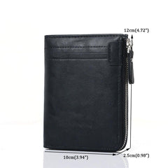 Men Casual Multifunctional Bifold Short Wallet Coin Holder Card