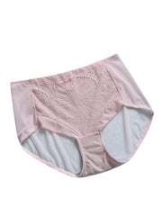 Women's Breathable Mesh High Waist Panties - See Through, Cozy, Solid Color
