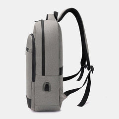Men Multi-pocket USB Charging Breathable Waterproof Backpack Casual Business 15.6 Inch Laptop Bag Shoulder