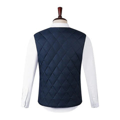 Men's Heated Vest - 16 Zones, Triple Temp Control, USB Electric Jacket for Winter Camping & Hiking