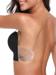 Women's Tube Bra Adhesive Bras Strapless Bras Full Coverage Deep V Breathable Invisible Pure Color Sticky Casual Daily Polyester Sexy 1PC