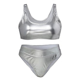 Women's Swimwear One Piece Monokini Bathing Suits Normal Swimsuit Tummy Control Glitter Slim