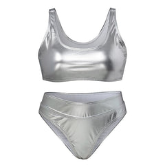 Women's Swimwear One Piece Monokini Bathing Suits Normal Swimsuit Tummy Control Glitter Slim