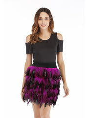 Women's Skirt Mini Polyester Black Blue Purple Fuchsia Skirts Fall & Winter Fashion Long Carnival Costumes Ladies Carnival Homecoming