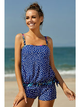 Women's Swimwear Tankini 2 Piece Normal Swimsuit Modest Swimwear Slim Dot Orchid 41 Blue dot 41 Bathing Suits New Casual Sexy / Padded Bras