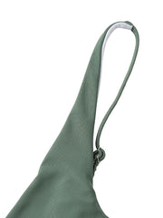 Women's Swimwear One Piece Monokini Bathing Suits Normal Swimsuit Tummy Control Slim Solid Color White Black Gray Pink Light Green Strap Bathing Suits Sports Casual Holiday / New / Padded Bras