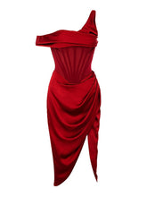 Women's Party Dress Corset Dress Sheath Dress Midi Dress Black White Light Green Sleeveless Pure Color Ruched Summer Spring Fall Cold Shoulder Fashion Party Christmas Birthday