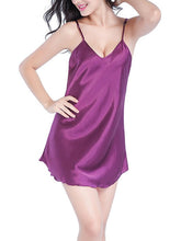 Women's Silk Sleeveless Nightgown - Simple, Breathable, Comfortable Pajamas for Home
