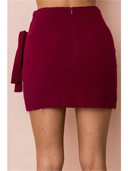 Women's Skirt Mini Polyester Black White Pink Wine Skirts Casual Vacation Beach