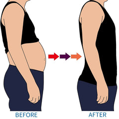 Men's Body Toning Shirt: Posture Corrective, Slimming, Fat Burning Compression Top