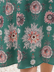 Women's Summer Dress Slip Dress Midi Dress Sexy Casual Print Graphic Strap Party Home