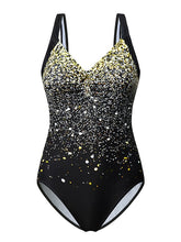 Women's Swimwear One Piece Monokini Bathing Suits Normal Swimsuit Tummy Control Solid Color Blue Green Golden Black Padded Strap Bathing Suits Sports Vacation Beach Wear