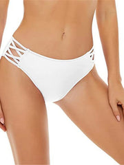 Women's Elastic Waist Swim Shorts Cover Up - Sports & Vacation Bathing Suit