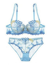 Women's Lace Bras Underwire Bras Double Strap Adjustable 34 Cup V Neck Breathable Push Up Lace Pure Color Hook & Eye Date Valentine's Day