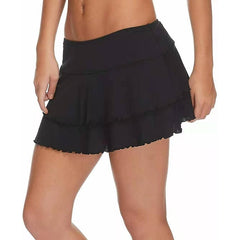 Women's Layered Bikini Bottom - Sporty Swimwear for Summer Beach Activities