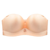 Women Strapless Bra Invisible Breast Lift Up Leopard Slim Seamless Breathable Wireless Brassiere Wrapped Chest