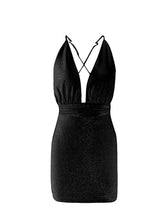 Women's Party Dress Black Dress Sexy Dress Mini Dress Black Pink Beige Sleeveless Pure Color Backless Summer Spring Fall Deep V Party Party Vacation Summer Dress Slim