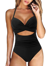 Women's Swimwear One Piece Normal Swimsuit Cut Out Printing Leaf Plaid Black White Blue Bodysuit Bathing Suits Sports Beach Wear Summer