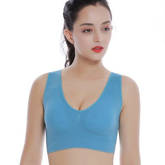 Women BrasLadies Pure Color Plus Size Ultra-Thin Large Bra Sports Bra Full Bra Cup Tops