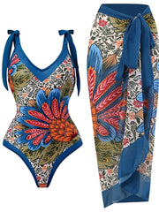 Women's Swimwear Tankini 2 Piece Normal Swimsuit 2 Piece Printing Graphic Yellow Red Blue Green Beige Bathing Suits Sports Summer