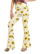 Women's Wide Leggings Print Micro-elastic Comfort Pants