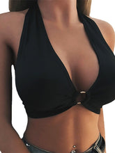 Women's Wireless Bras Fixed Straps Full Coverage Halter Neck Breathable Leopard Pure Color Hook & Eye Date Casual Daily