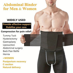 Unisex Abdominal Support Belt - Post Surgery/Postpartum Recovery, Hernia Relief