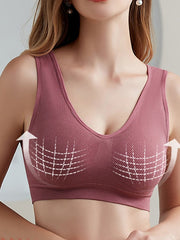 Women's Wireless Bras Sports Bras Fixed Straps Full Coverage Scoop Neck Breathable Sport Pure Color Pull-On Closure Casual Daily Nylon 1PC Green White , Bras & Bralettes , 1 PC