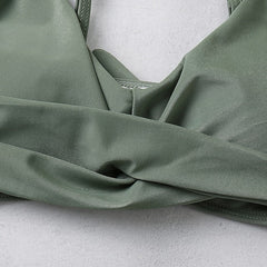 Women's Swimwear Bikini 2 Piece Normal Swimsuit High Waist Slim Sexy High Waisted Solid Color Leopard Print Leopard Mei Hong Black Purple Green Bathing Suits Sexy Active Basic