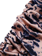 Women's Holiday Dress Bodycon Black gray Pink Light Brown Khaki Red Brown White Black Long Sleeve Floral Pure Color Ruched Fall Spring Boat Neck Stylish Hot Sexy Party Fall Dress  S M L XL XXL