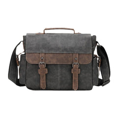 Men's PU Leather Crossbody Bag - Large Capacity, Multi-Pocket, Casual Fashion Messenger Handbag