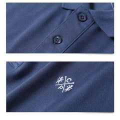 Pure Cotton Men Business Casual Men Polo Shirt