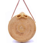 Women Handmade Straw Cross Body Bag Bohemia
