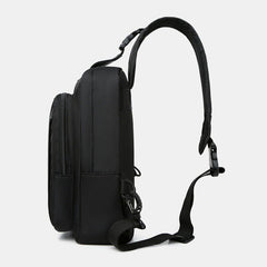 Men's Waterproof Nylon Multi-Pocket Crossbody Shoulder Bag