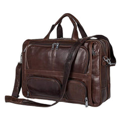 Men's Waterproof 15.6" Laptop Briefcase - Multi-pocket Business Handbag & Crossbody Bag