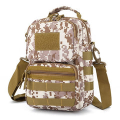 Men's Camouflage Tactical Crossbody Bag - Water-Resistant Outdoor Shoulder Handbag