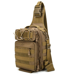 Men's Tactical Waterproof Nylon Camouflage Crossbody Bag - Multifunctional Military Chest Bag