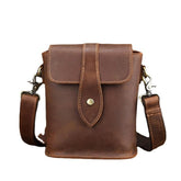 Men's Vintage Leather Business Crossbody Bag