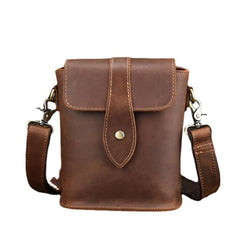Men's Vintage Leather Business Crossbody Bag