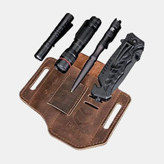 Men's Leather EDC Belt Loop Multitool Sheath Bag