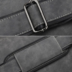 Men's PU Leather Crossbody Bag - Large Capacity, Multi-Pocket, Casual Fashion Messenger Handbag